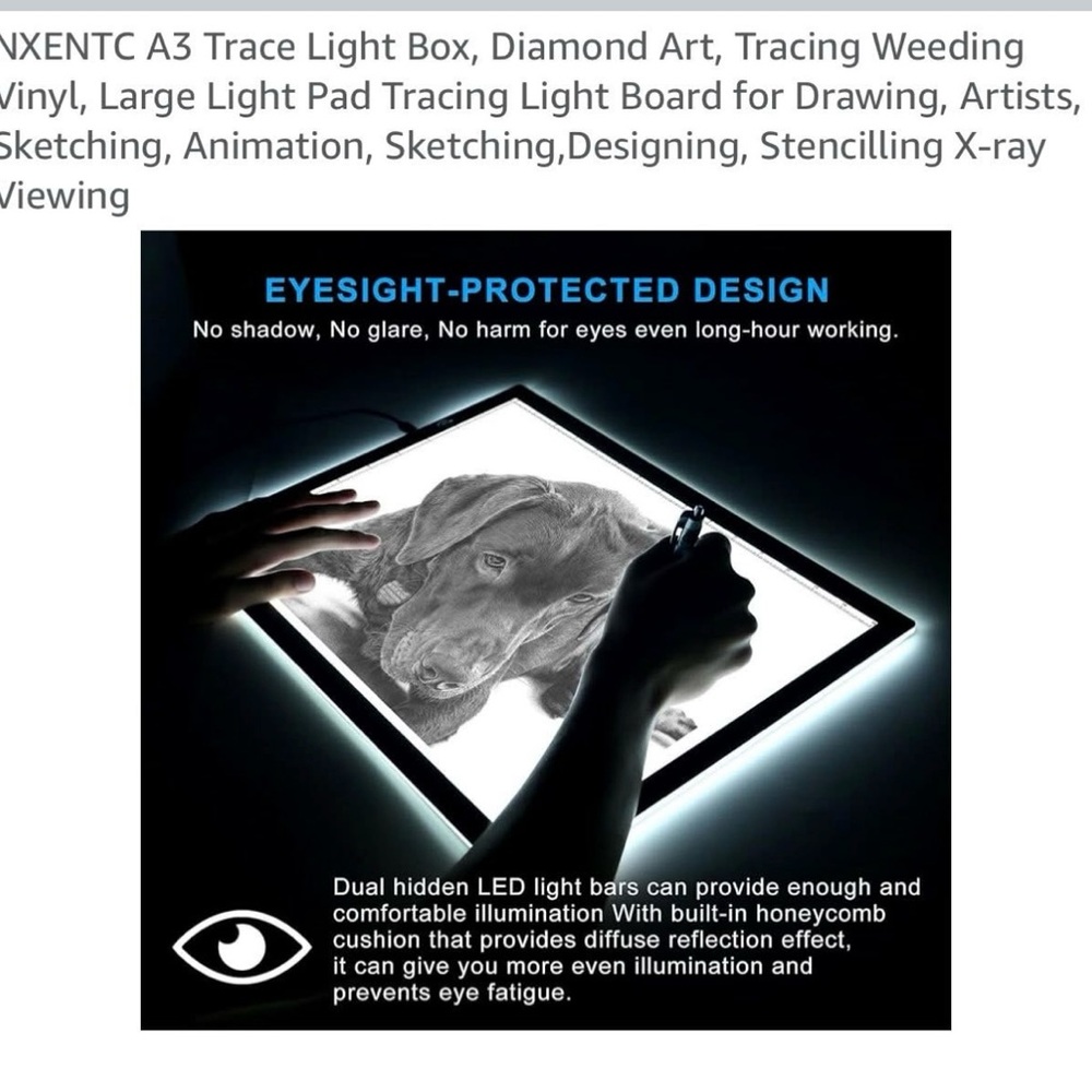 A3 LED Light Pad - Black